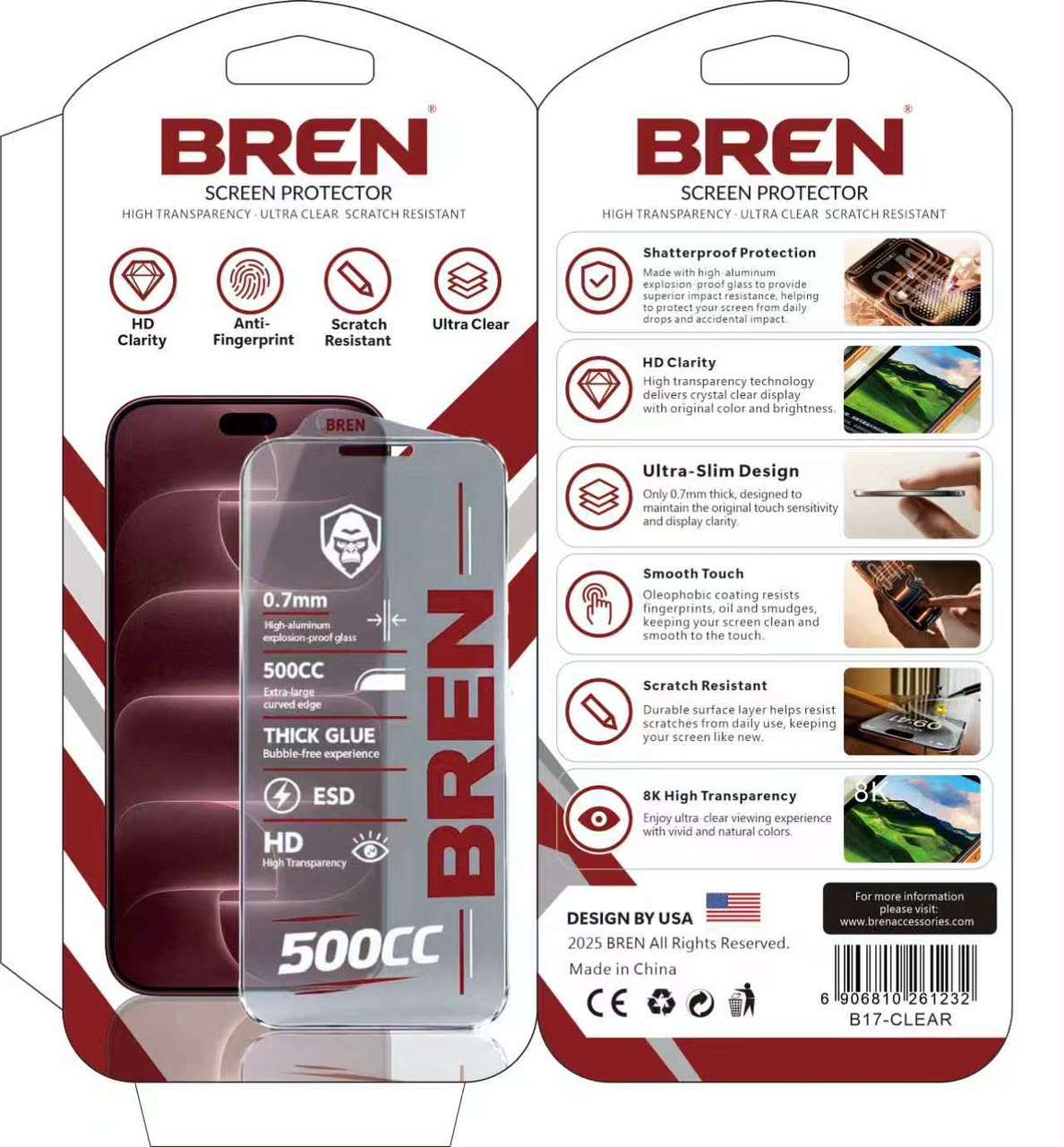 500CC screen protector